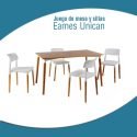 Juego de Mesa y 6 Sillas Eames Unican